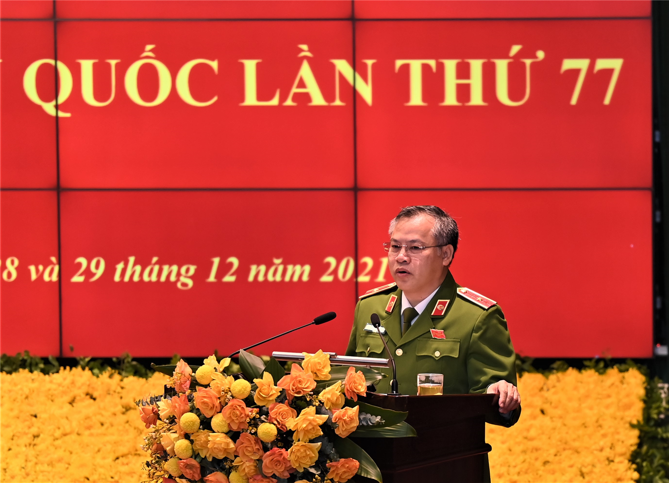 Lực lượng Công an nhân dân quyết tâm thực hiện thắng lợi các mục tiêu, nhiệm vụ và giải pháp đề ra trong năm 2022.